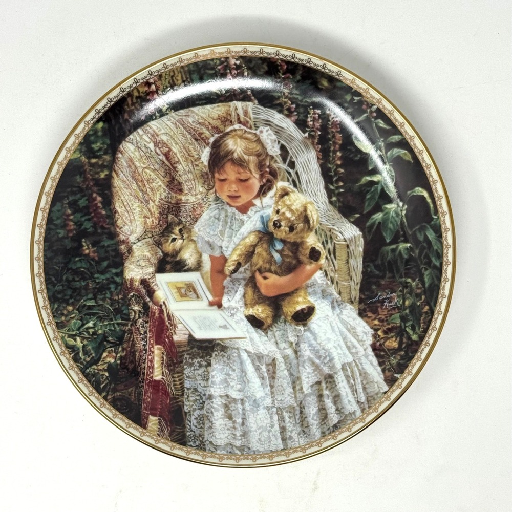Sandra Kuck Teddy Bear Tales Collector Plate Sugar and Spice 1994 Recoton 2531BT